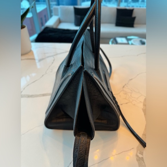 Celine Crocodile Embossed Phantom  / BLACK Medium Rare Edition 100% Authentic - Picture 10 of 15